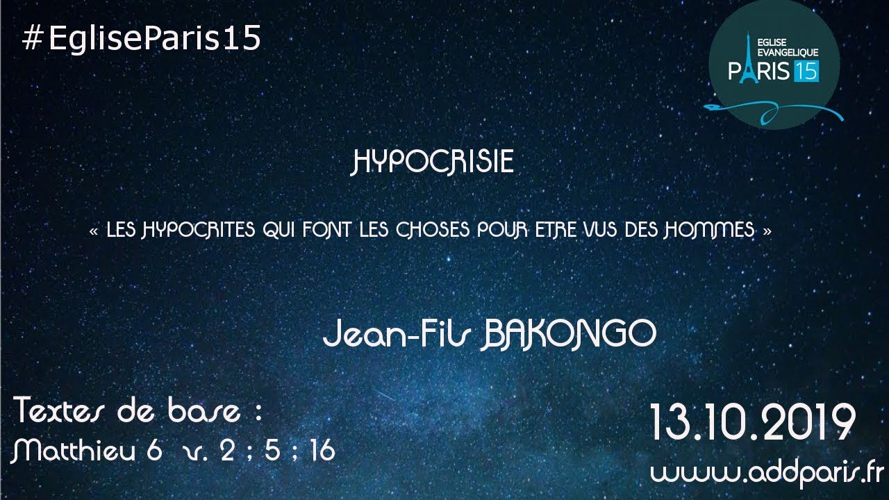 Hypocrisie – Jean-Fils BAKONGO
