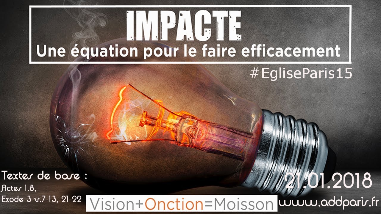 Impacte, une équation pour le faire efficacement – Pasteur LIKIBI Andoche