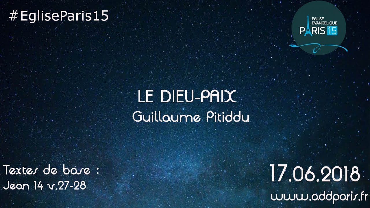 Le Dieu-paix – Guillaume Pitiddu