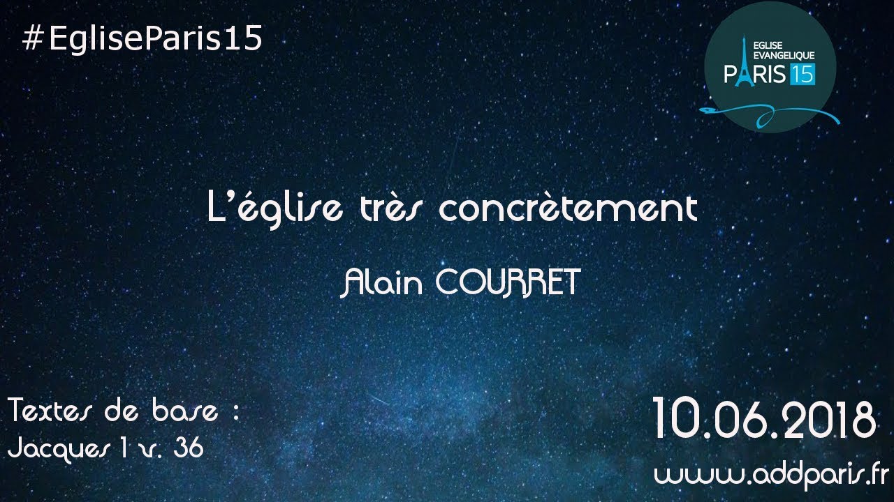 L’église très concrètement – Alain COURRET